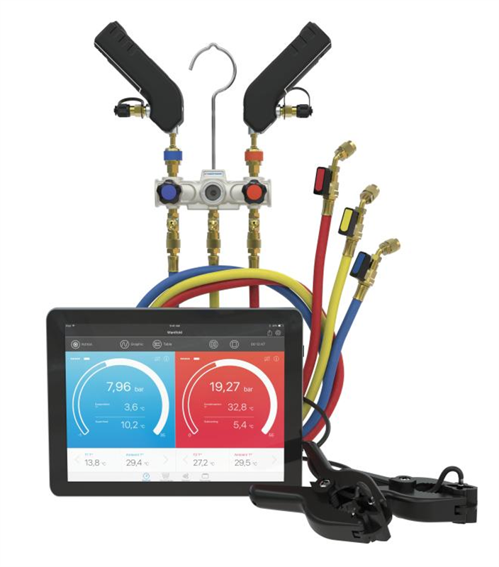 Si-RM13 Combined manifold with smart wireless probes and 2-channel by-pass