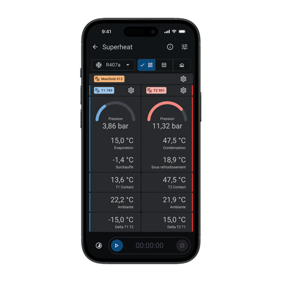Mobile app for Si-RM350 and Si-RM450 manifolds, their probes and accessories