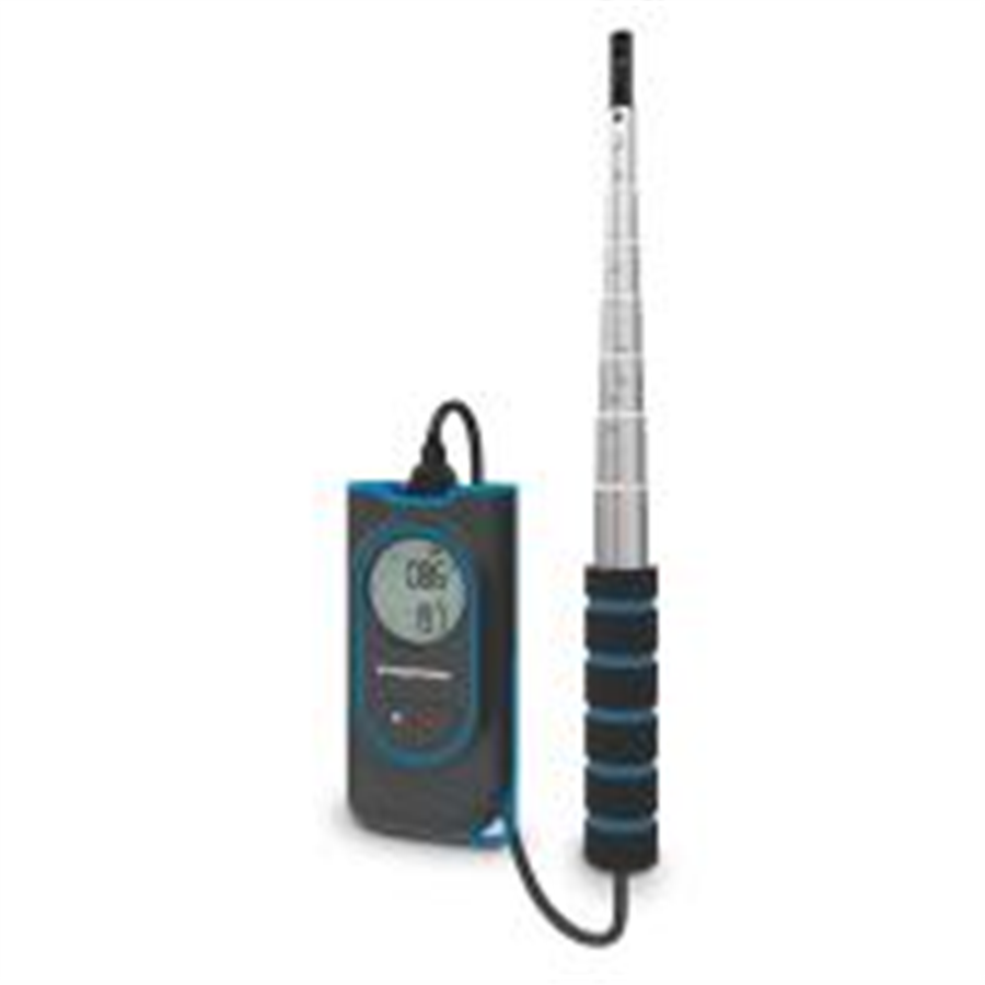 Hotwire Thermo-anemometer With integrated hotwire probe