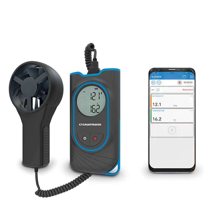 Vane Thermo-anemometer with integrated vane probe