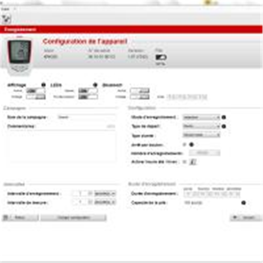 Configuration software for Kistock data loggers