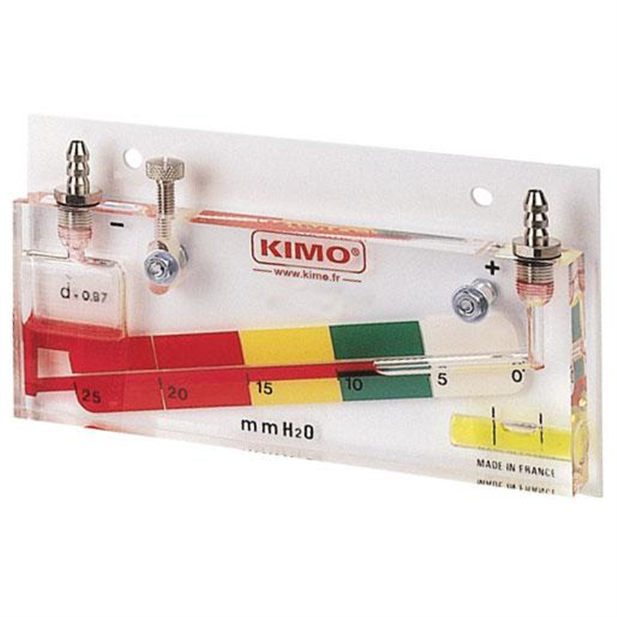 Inclined liquid column manometer