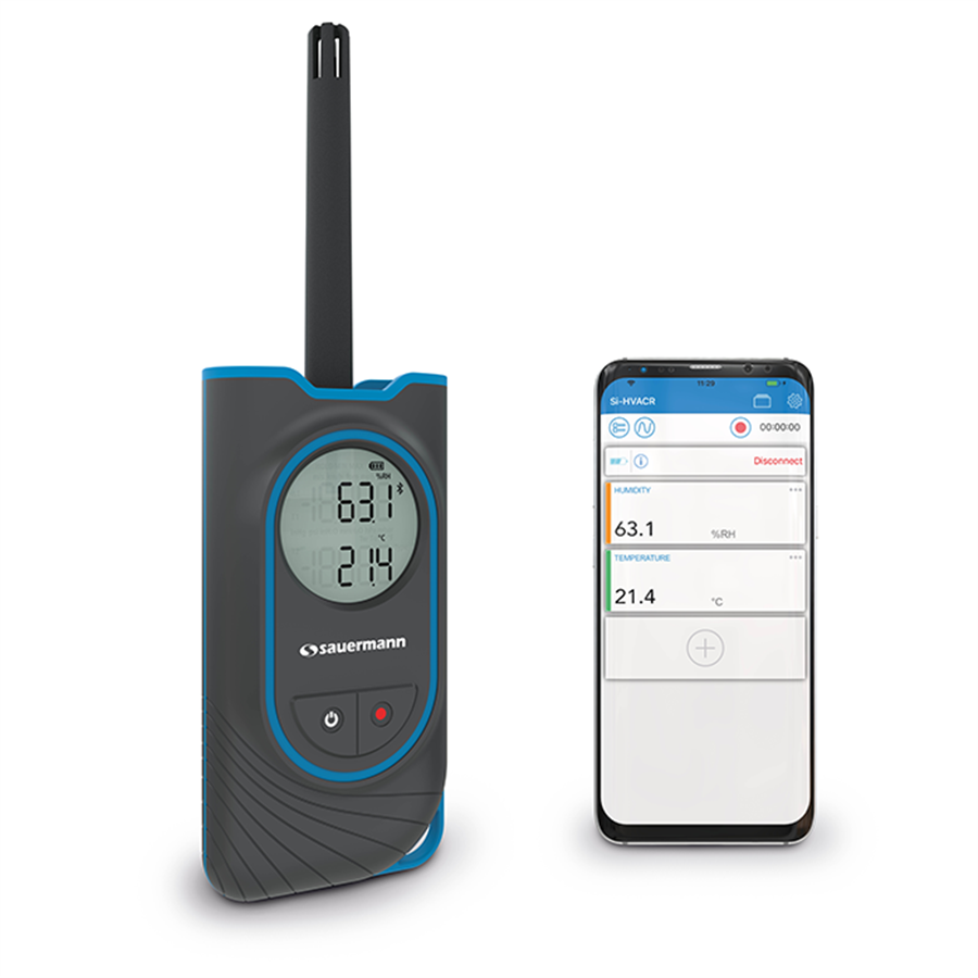 Thermo-hygrometer with integrated thermo-hygrometry probe