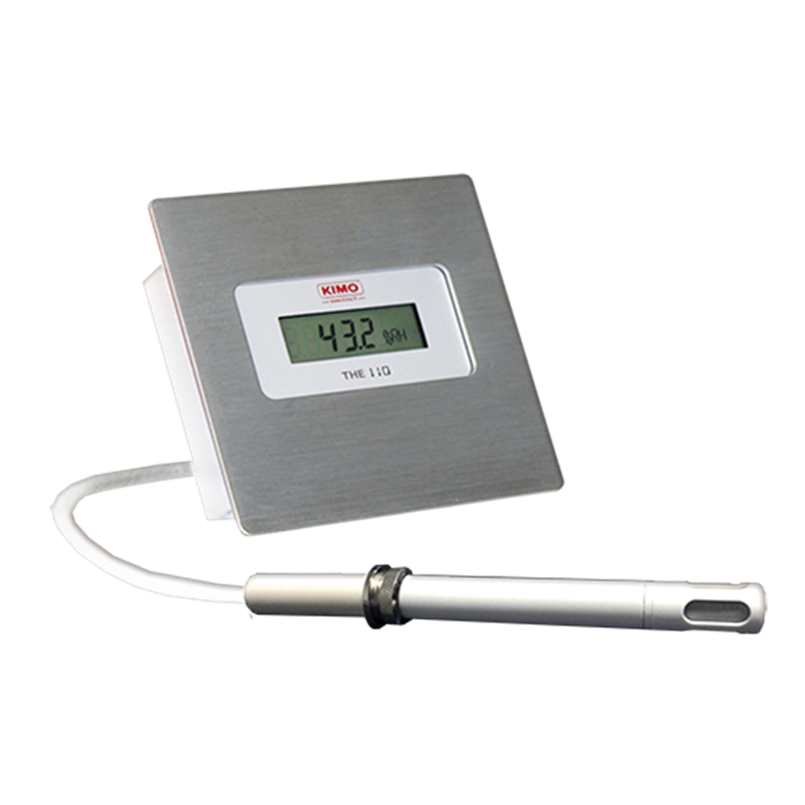 Flush-mount humidity and temperature transmitter 