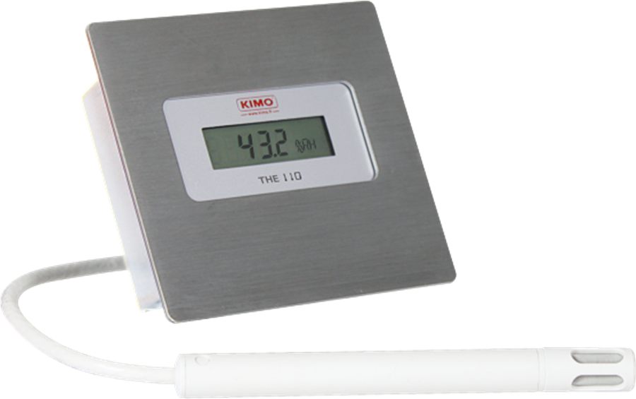 Flush-mount humidity and temperature transmitter 