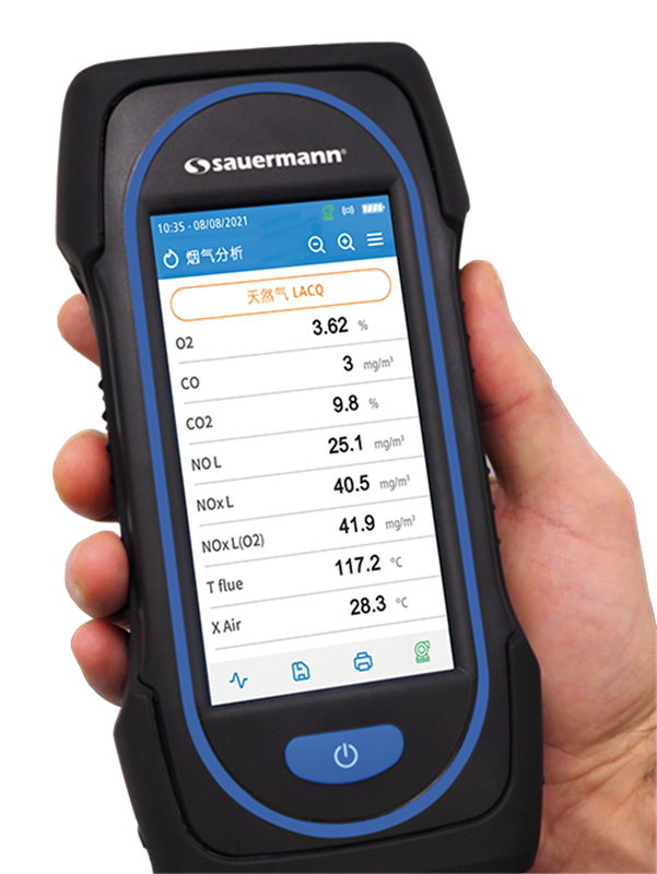 Comprehensive, versatile analyser with touch-screen display
