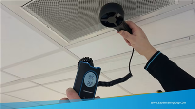 How to measure the air speed and air flow of ventilation outlets