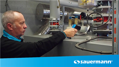 Si-TI3: measurement of flow and return temperatures of a heating system